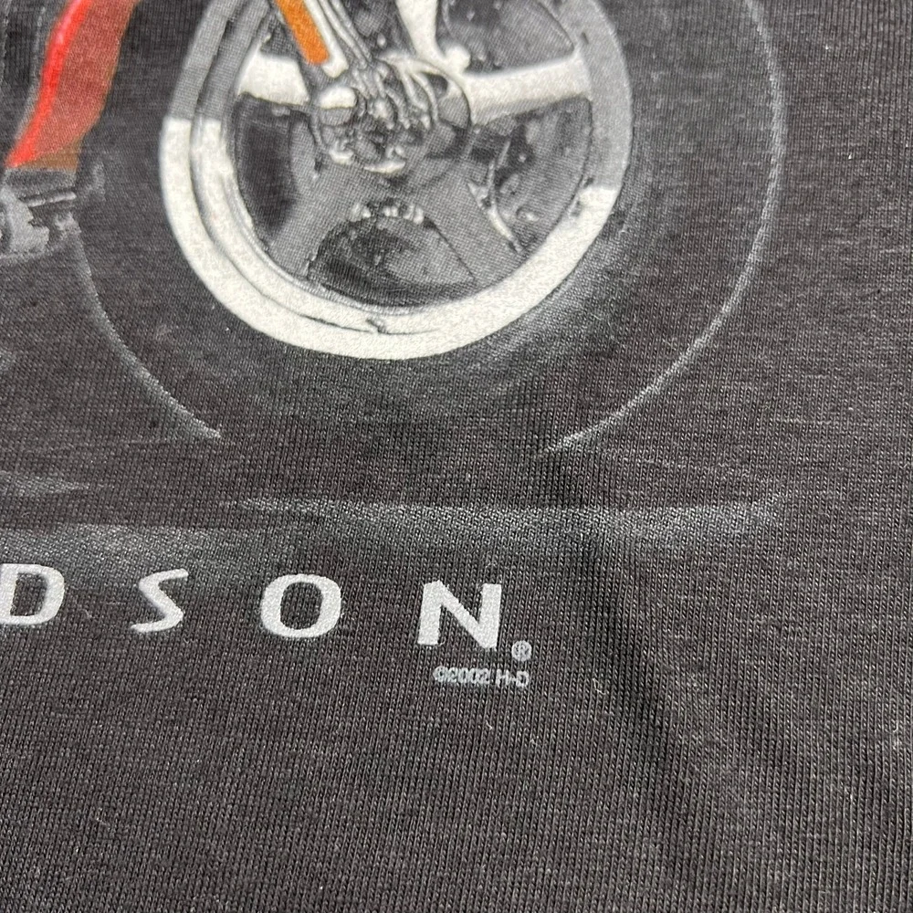 Harley-Davidson T-Shirt Mens XL Black Fat Boys Dominate Savannah GA 2002 Vintage